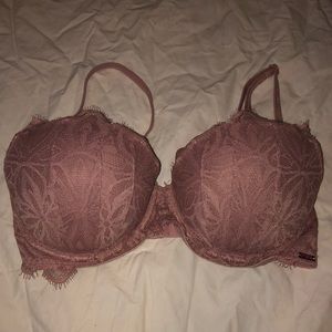 Pink push-up bra